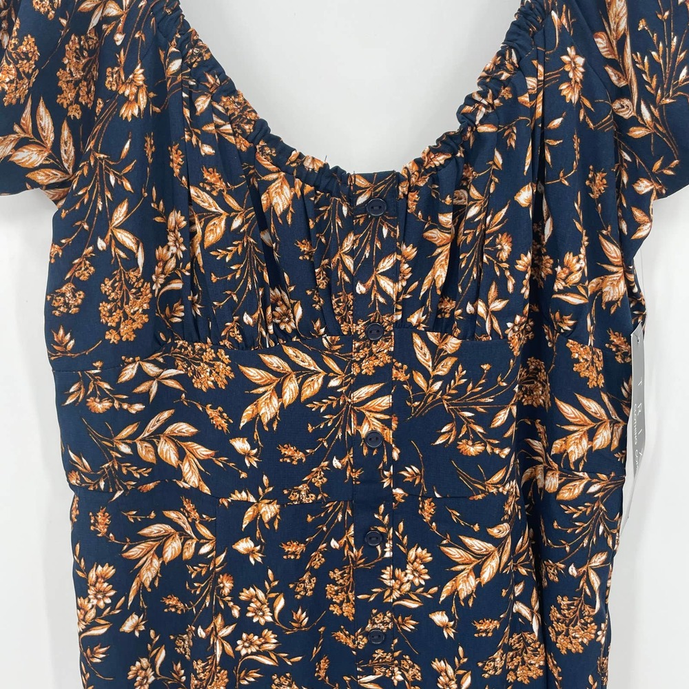 Trixxi Women's Off the Shoulder Mini Dress Blue Size XL - Picture 3 of 6